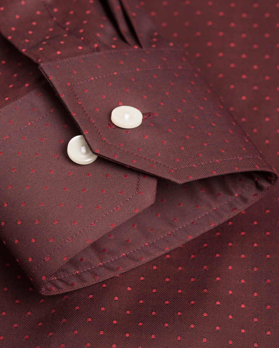 Homme | Chemises | Eton | Slim Fit Shirt Red Ribbon Dot Red