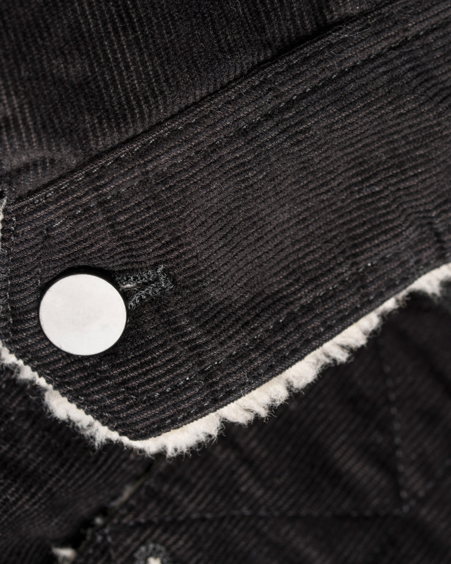 Homme | Manteaux Et Vestes | Filippa K | Cord Trucker Jacket Black