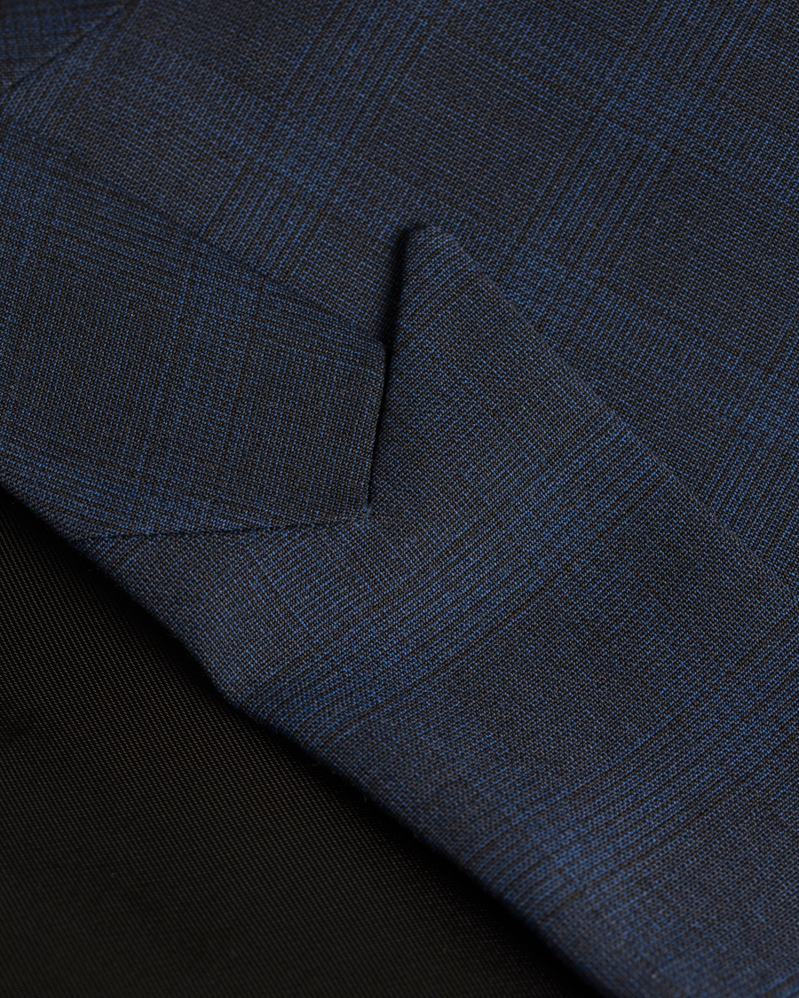 Heren | Blazers | Filippa K | Rick Suit Jacket Tonal Check Royal Blue 50