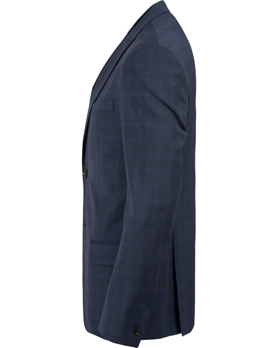 Heren | Blazers | Filippa K | Rick Suit Jacket Tonal Check Royal Blue 50