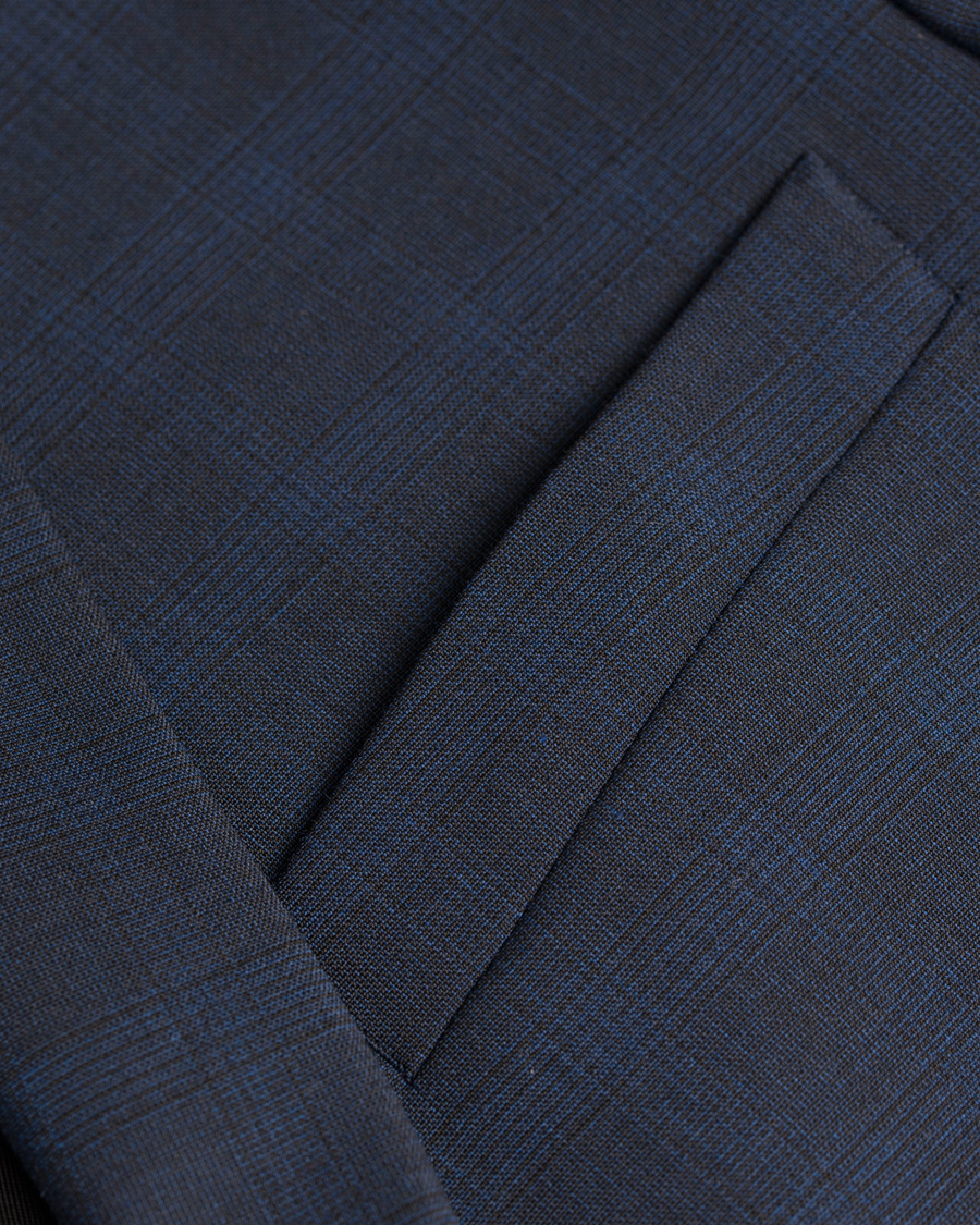 Heren | Blazers | Filippa K | Rick Suit Jacket Tonal Check Royal Blue 50