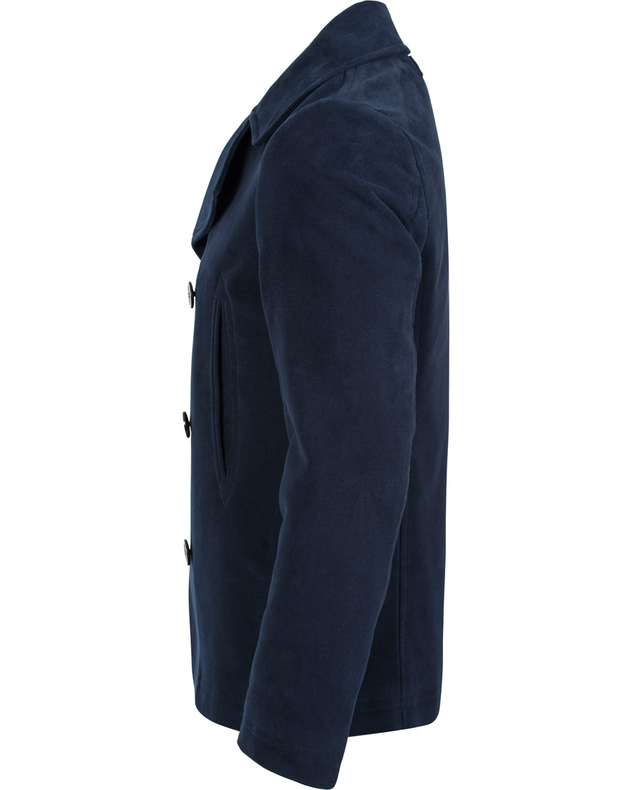 Heren | Jassen | GANT | The Moleskin Peacoat Navy