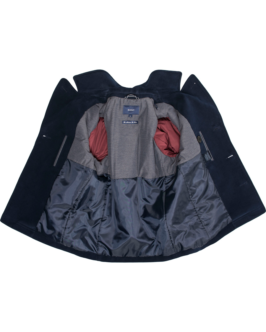 Heren | Jassen | GANT | The Moleskin Peacoat Navy