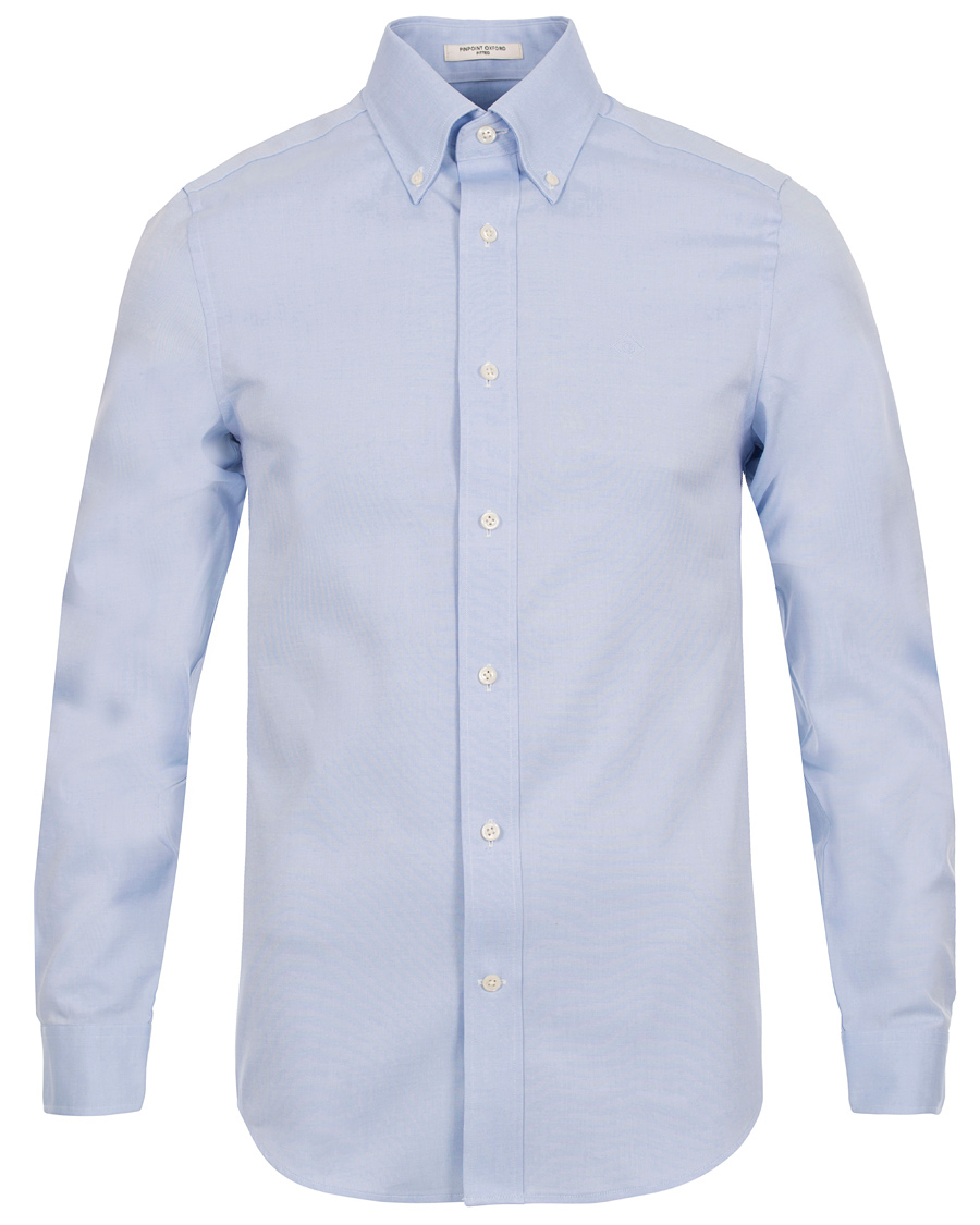 Homme | Chemises | GANT Diamond G | The Pinpoint Oxford Fitted Body Shirt Capri Blue