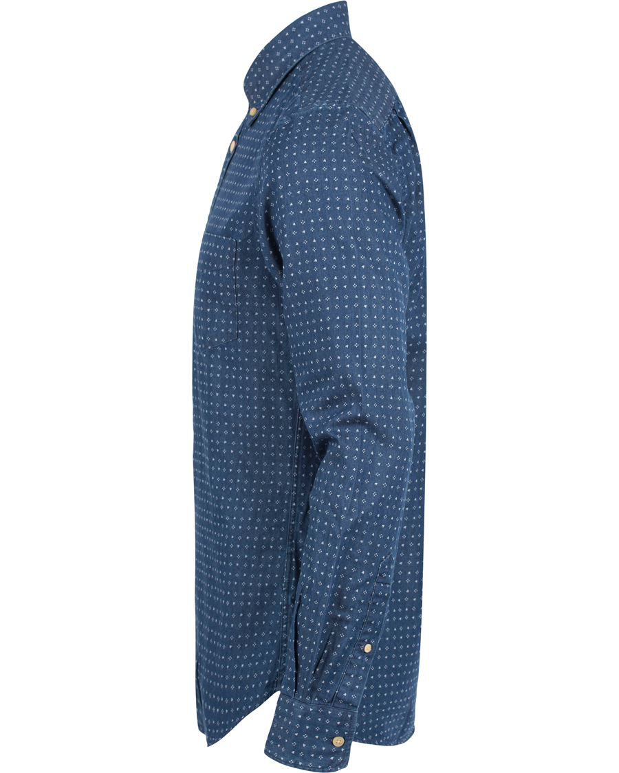 Heren | Overhemden | GANT | Manhattan Indigo Fitted Body Shirt Indigo