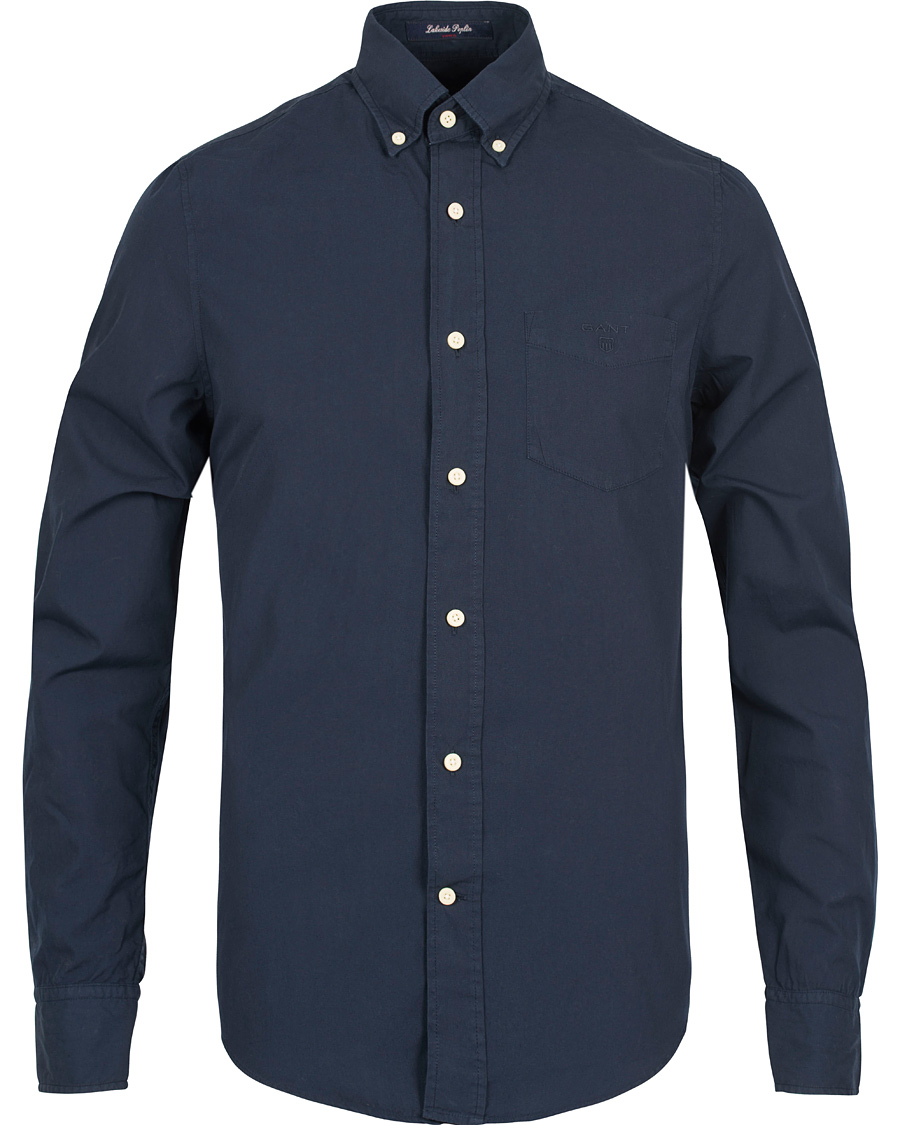 Homme | Chemises | GANT | Lakeside Poplin Fitted Body Shirt Thunder Blue