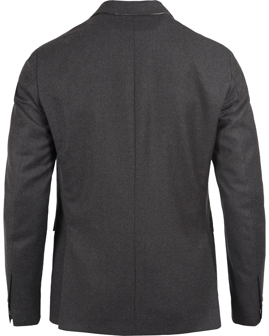 Homme | Blazers | GANT Rugger | The Luxe Flannel Blazer Graphite Melange
