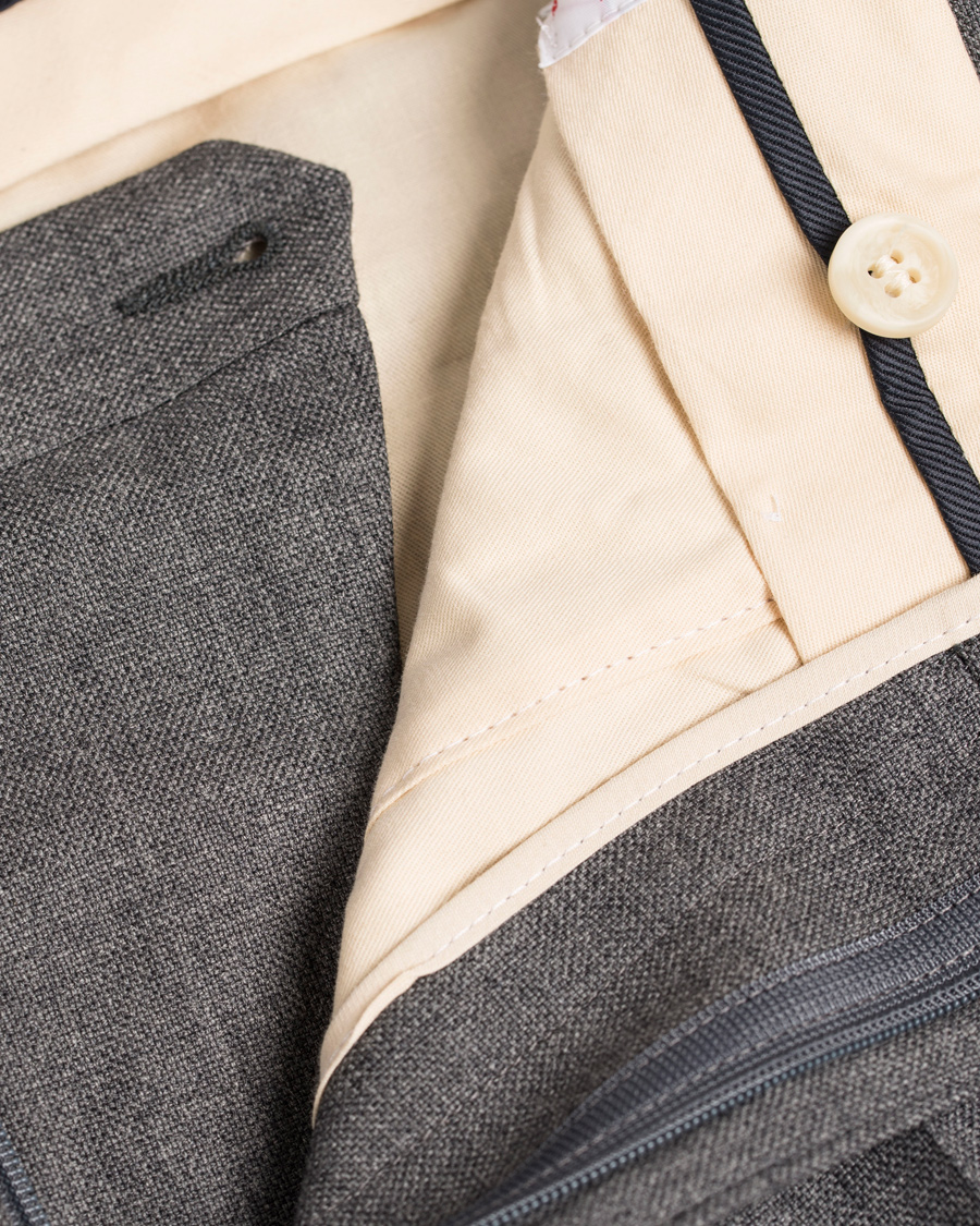 Homme | Pantalons | GANT Rugger | Hopsack Smarty Pants Dark Grey Melange