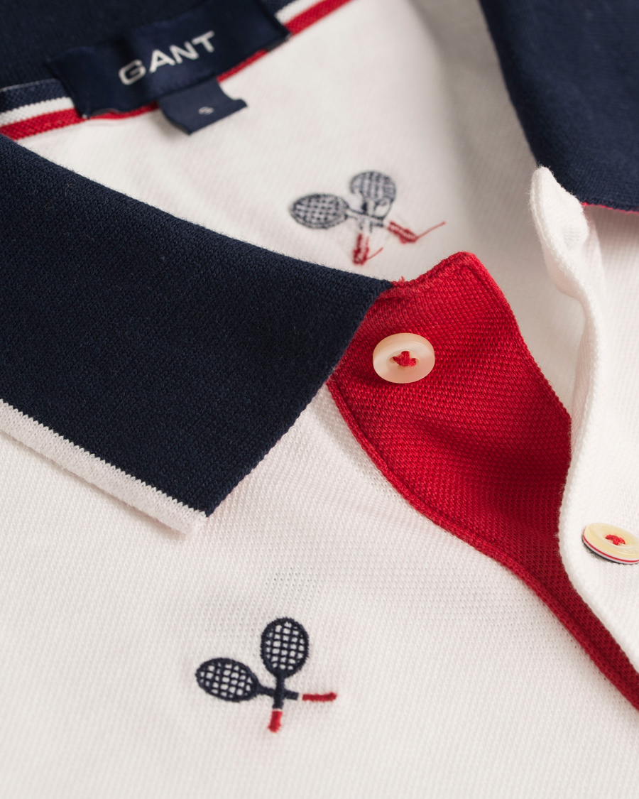 Heren | Polo's | GANT | Tennis Racquet Pique Rugger Eggshell