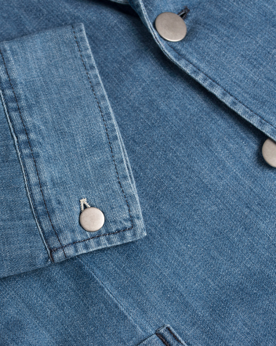Homme | Blazers | GANT Rugger | Denim Shirt Blazer Mid Bue