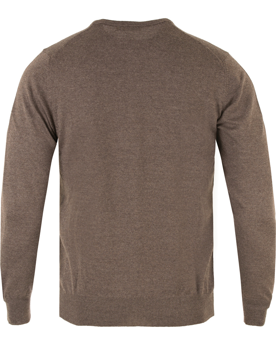 Heren | Truien | Gran Sasso | Merino Fashion Fit C-Neck Pullover Brown