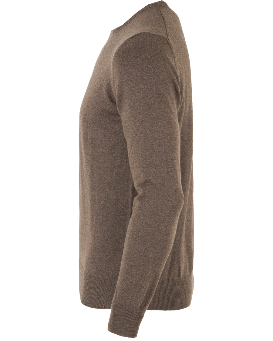 Heren | Truien | Gran Sasso | Merino Fashion Fit C-Neck Pullover Brown