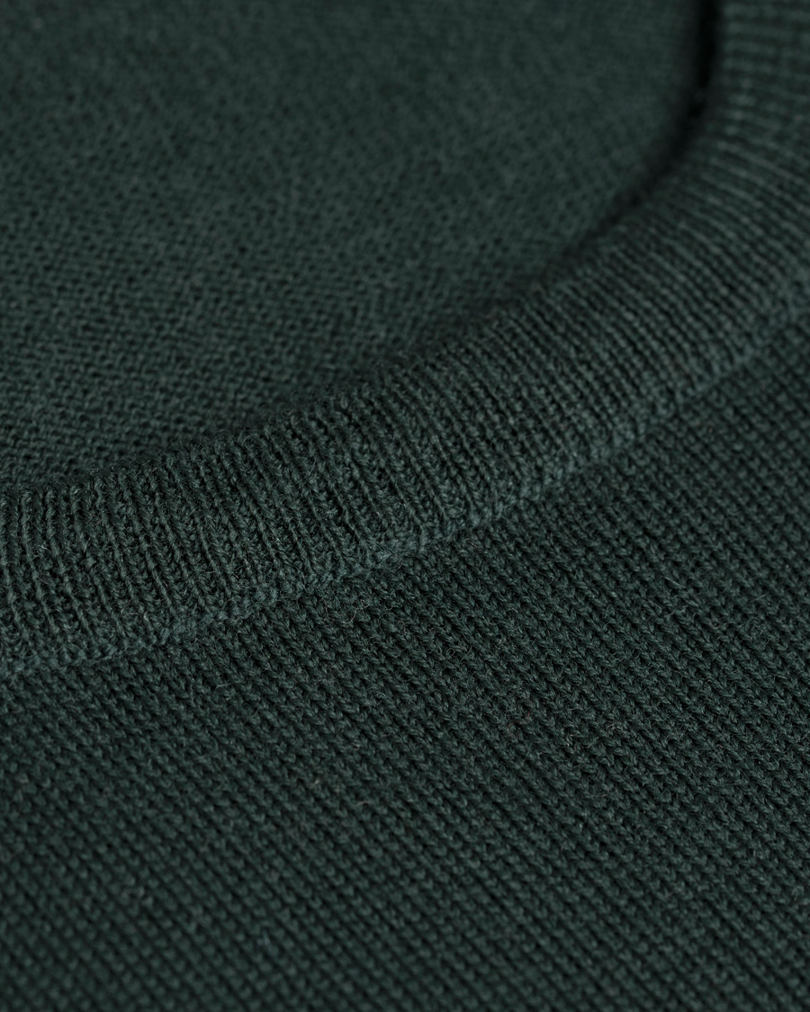 Heren | Truien | Gran Sasso | Merino Fashion Fit C-Neck Pullover Green