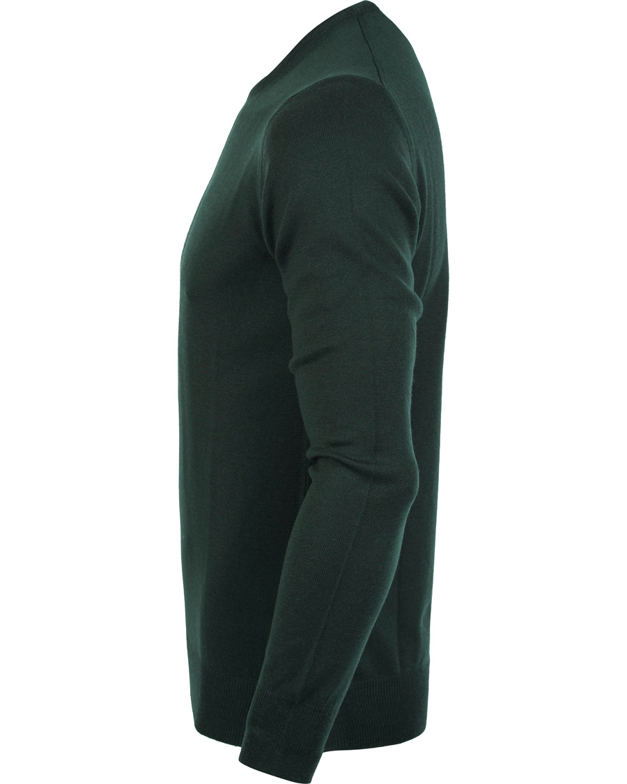 Heren | Truien | Gran Sasso | Merino Fashion Fit C-Neck Pullover Green