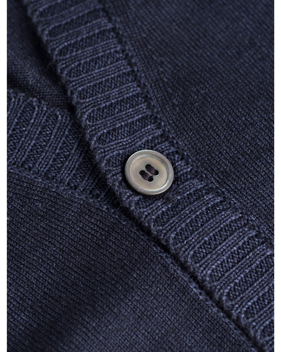 Heren | Truien | Gran Sasso | Merino Fashion Fit Vintage Gilet Navy
