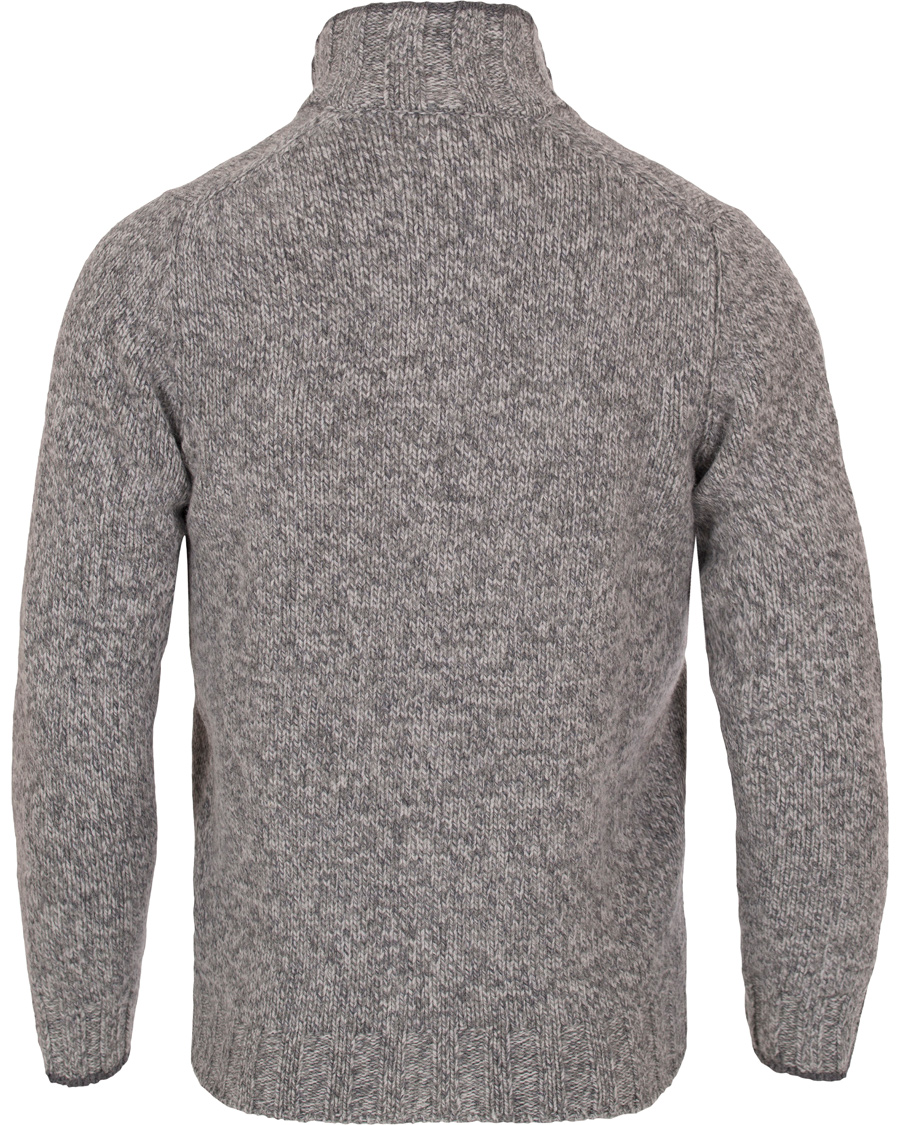 Homme | Pulls Et Tricots | Gran Sasso | Button Knit Lambswool Sweater Structured Grey