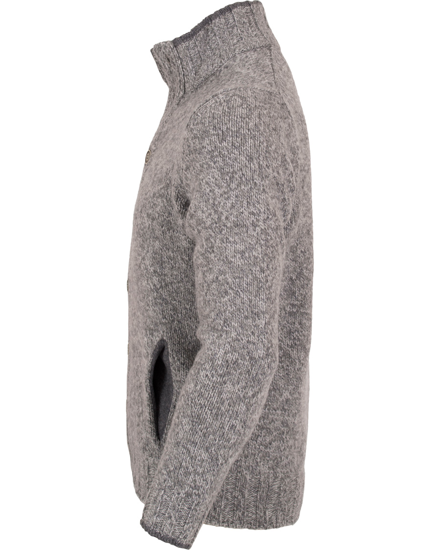 Homme | Pulls Et Tricots | Gran Sasso | Button Knit Lambswool Sweater Structured Grey