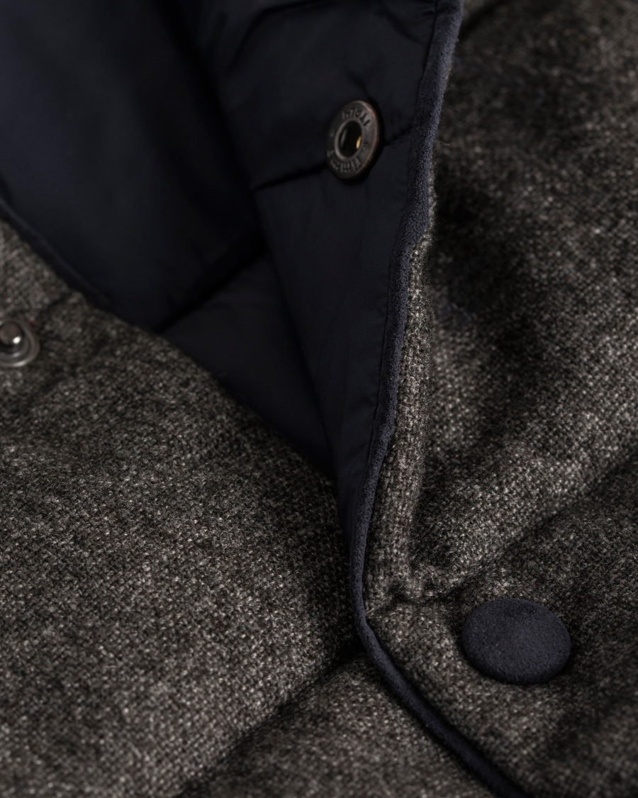 Homme | Manteaux Et Vestes | Gran Sasso | Brushed Wool Reversible Vest Grey