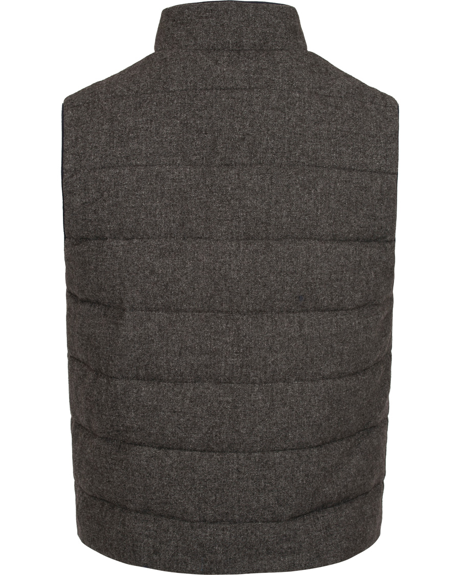 Homme | Manteaux Et Vestes | Gran Sasso | Brushed Wool Reversible Vest Grey