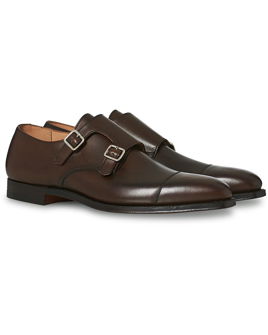 Homme | Crockett & Jones Lowndes Monkstrap Dark Brown Calf | Crockett & Jones | Lowndes Monkstrap Dark Brown Calf