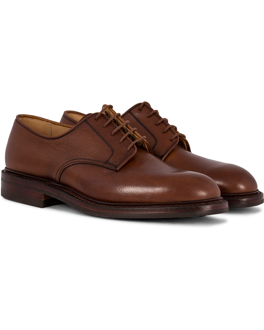 Heren | Crockett & Jones Grasmere Derby Tan Grained Calf | Crockett & Jones | Grasmere Derby Tan Grained Calf