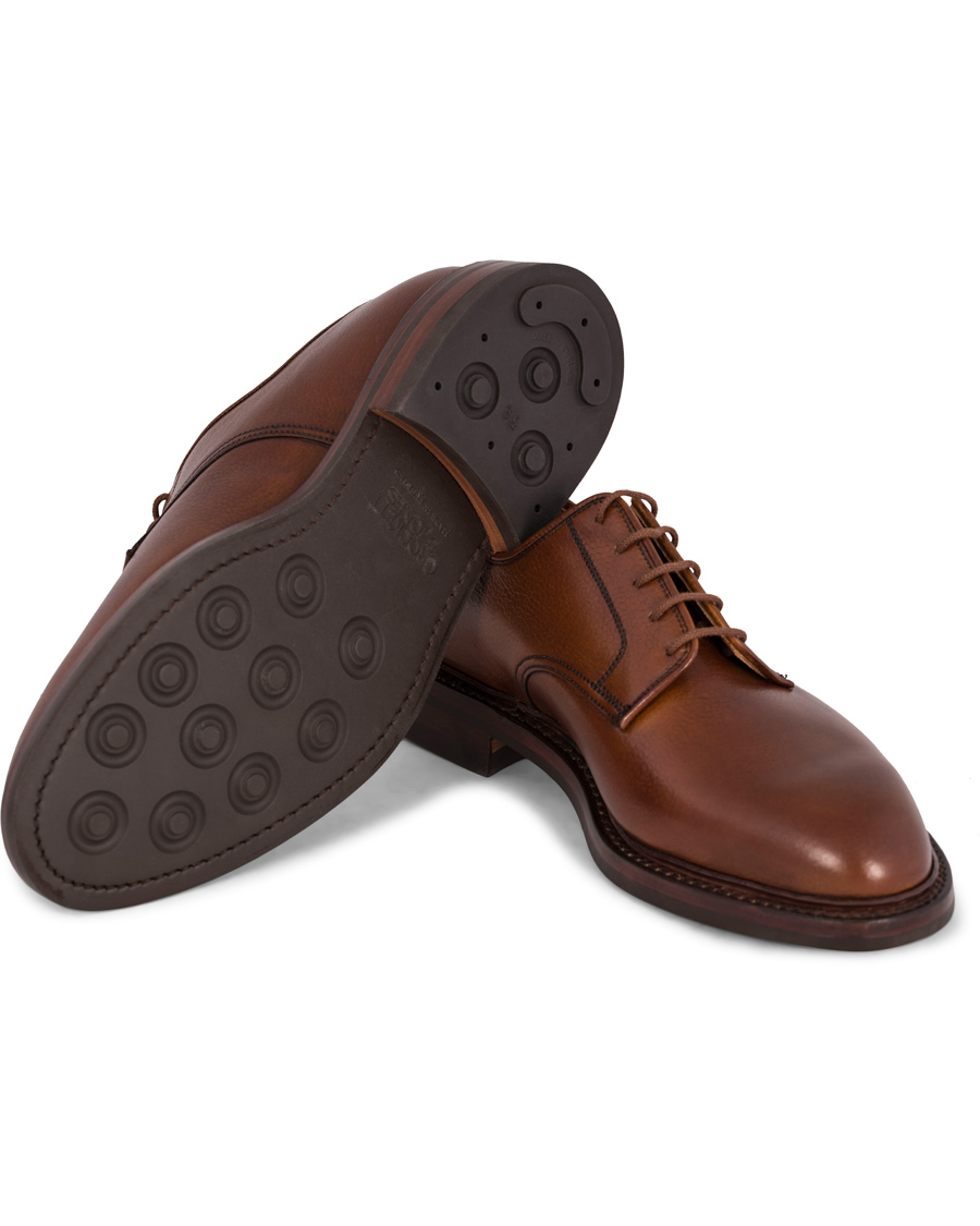 Heren | Crockett & Jones Grasmere Derby Tan Grained Calf | Crockett & Jones | Grasmere Derby Tan Grained Calf