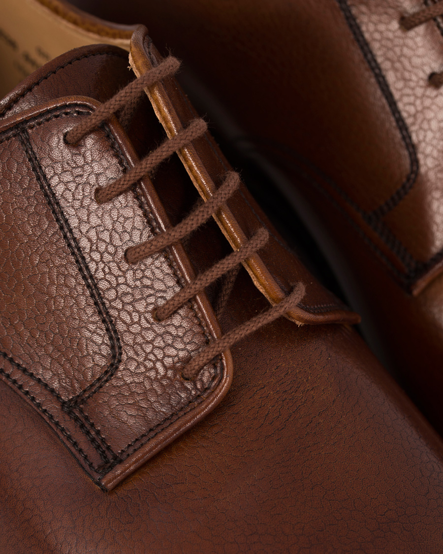 Heren | Crockett & Jones Grasmere Derby Tan Grained Calf | Crockett & Jones | Grasmere Derby Tan Grained Calf