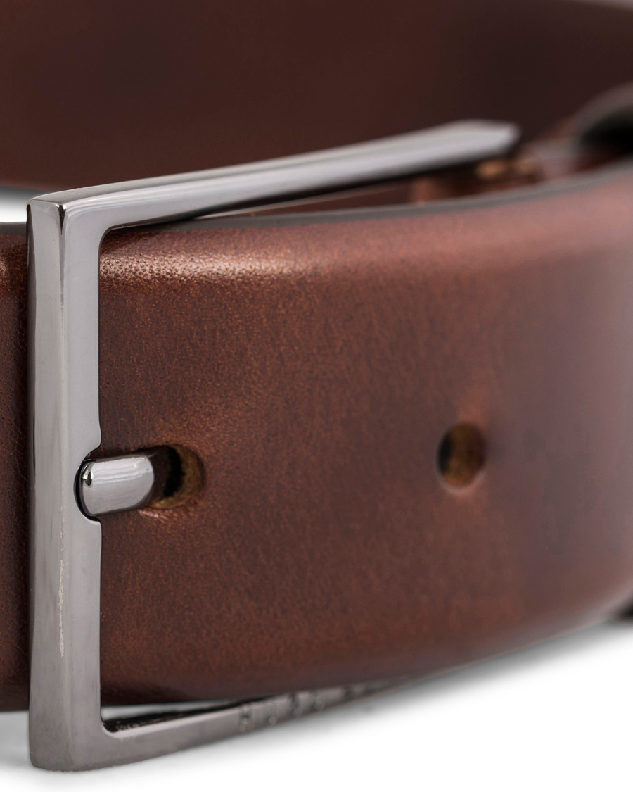 Homme | BOSS Carmello Leather Belt 3,5 cm Medium Brown | BOSS BLACK | BOSS Carmello Leather Belt 3,5 cm Medium Brown