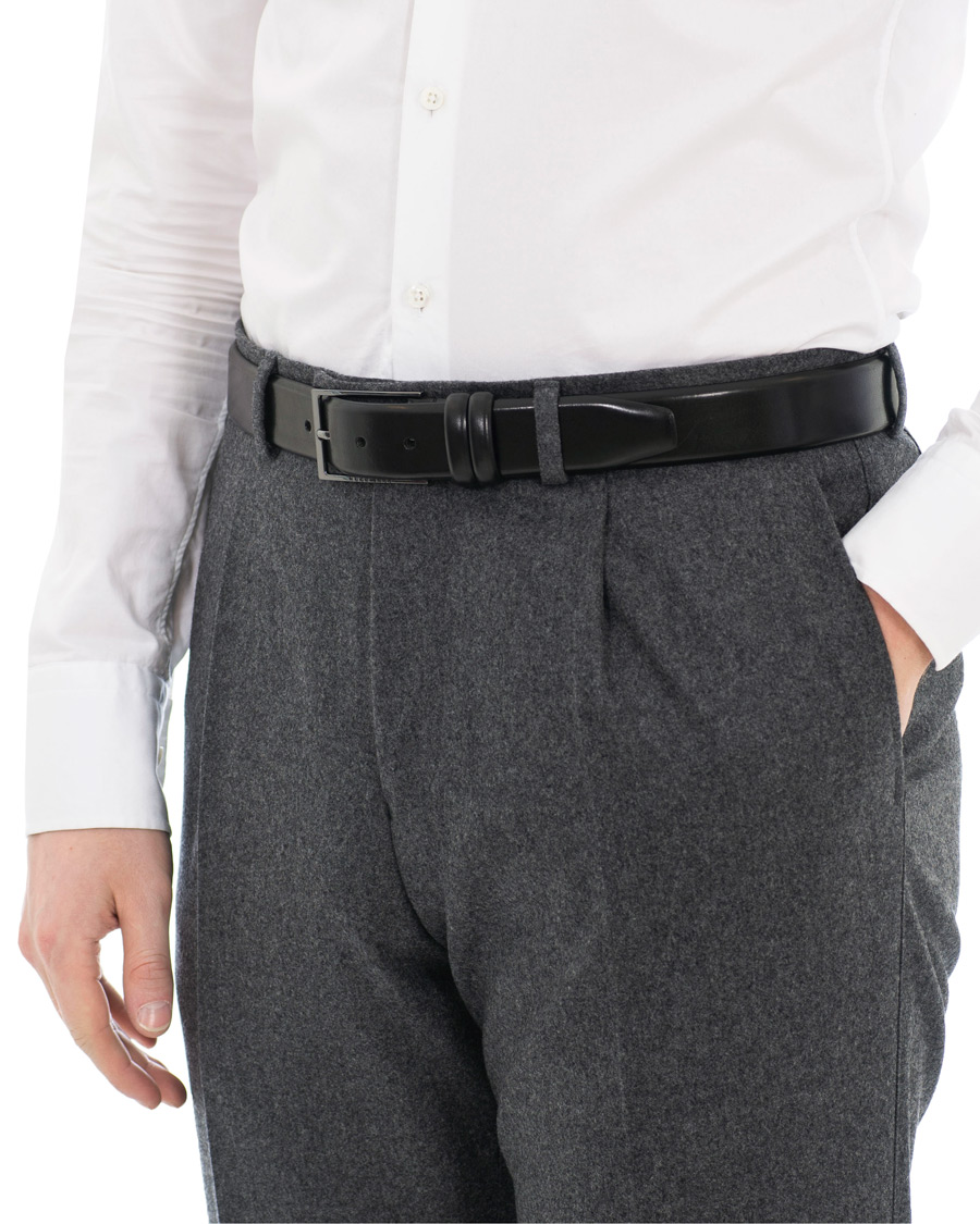 Homme | BOSS Carmello Leather Belt 3,5 cm Black | BOSS BLACK | BOSS Carmello Leather Belt 3,5 cm Black