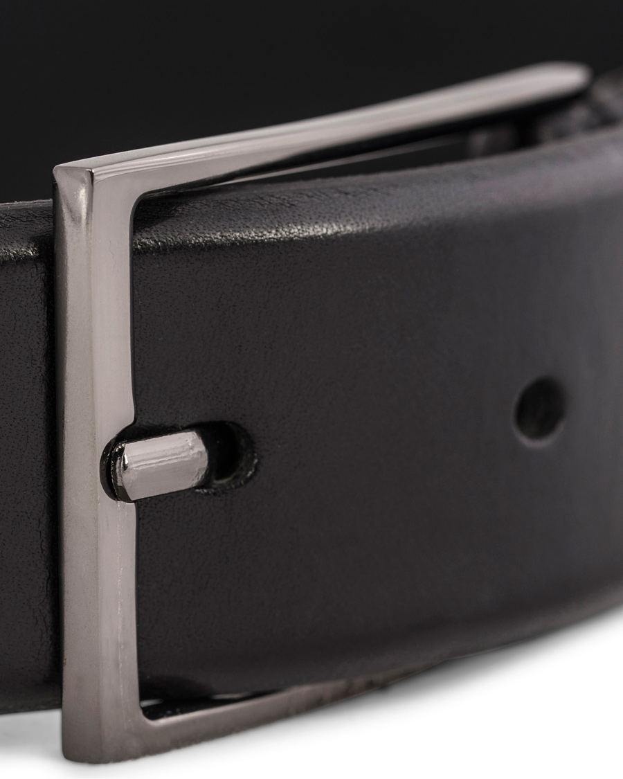 Homme | BOSS Carmello Leather Belt 3,5 cm Black | BOSS BLACK | BOSS Carmello Leather Belt 3,5 cm Black