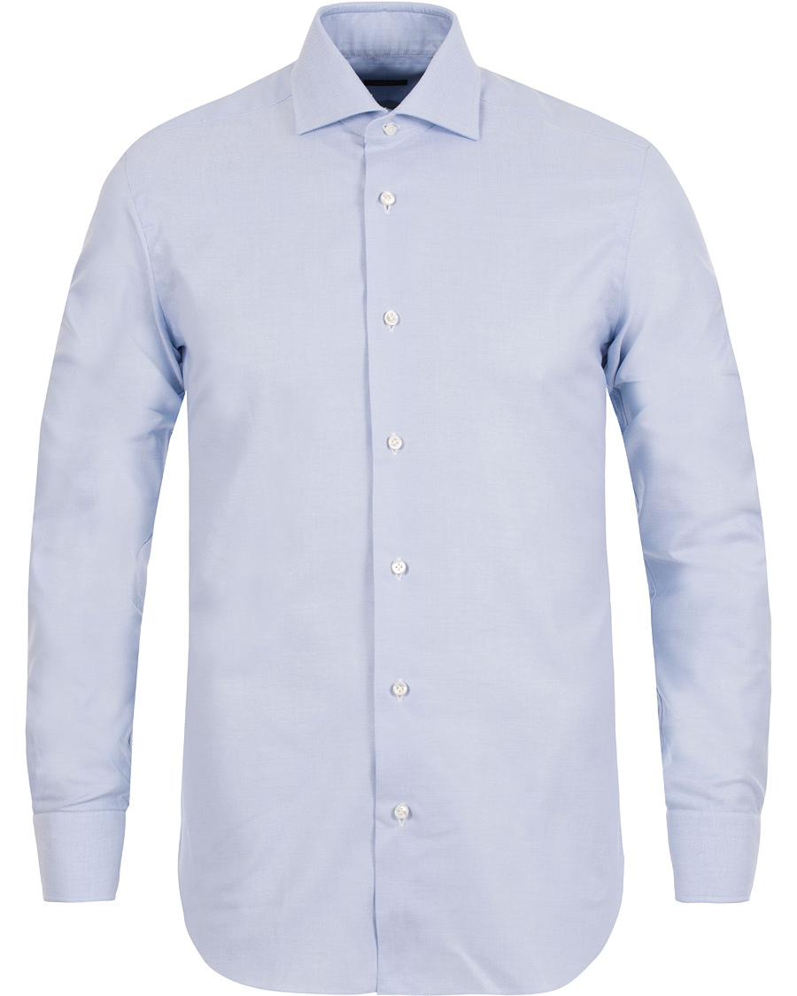 Homme | Chemises | Barba Napoli | Slim Fit Oxford Shirt Blue