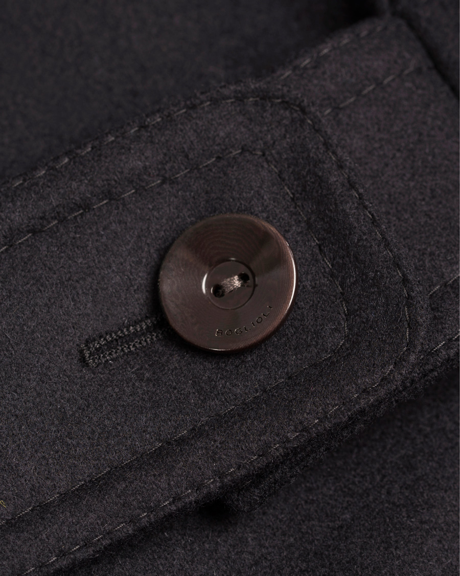 Homme | Manteaux Et Vestes | Boglioli | Cappotto Wool Coat Black