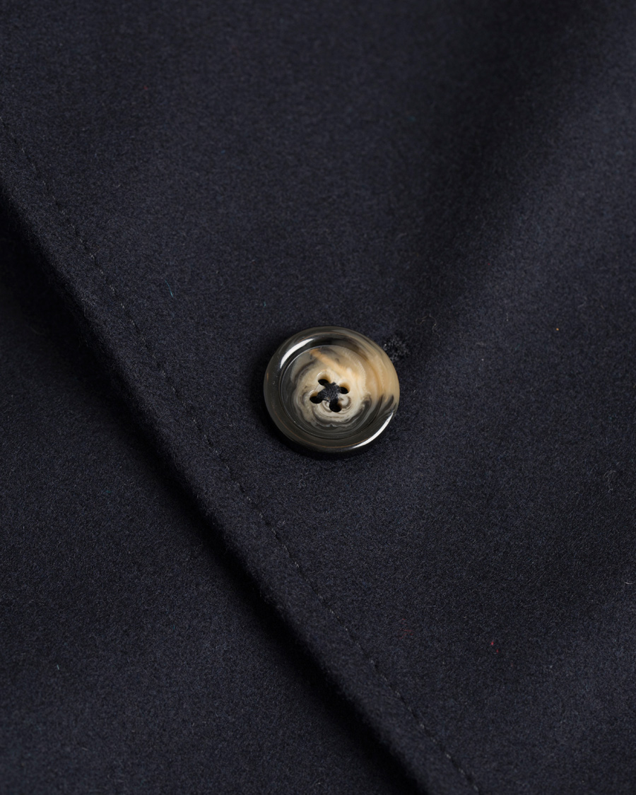 Homme | Manteaux Et Vestes | J.Lindeberg | Gavin 56 Stand Up Collar Melton Coat Dark Navy