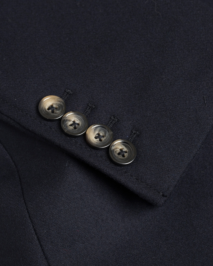 Homme | Manteaux Et Vestes | J.Lindeberg | Gavin 56 Stand Up Collar Melton Coat Dark Navy