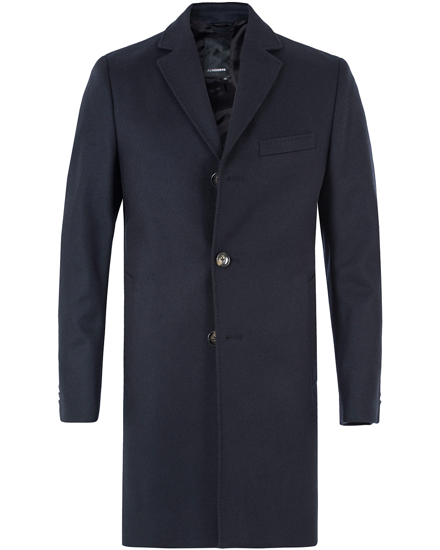 Homme | Manteaux Et Vestes | J.Lindeberg | Wolger Compact Melton Coat Dark Navy