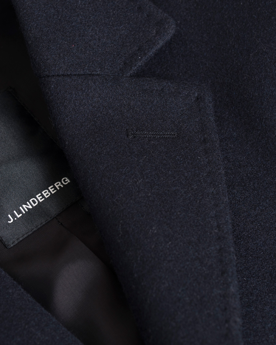 Homme | Manteaux Et Vestes | J.Lindeberg | Wolger Compact Melton Coat Dark Navy