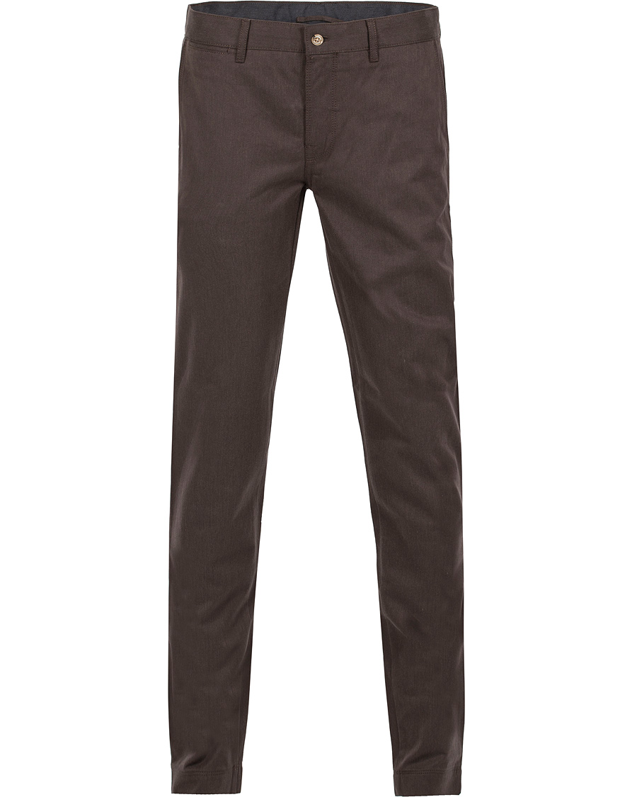Homme | Pantalons | J.Lindeberg | Chaze Flannel Twill Chino Dirt Brown
