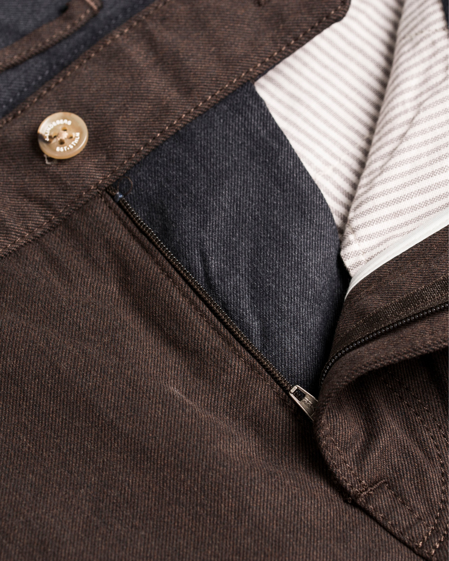 Homme | Pantalons | J.Lindeberg | Chaze Flannel Twill Chino Dirt Brown