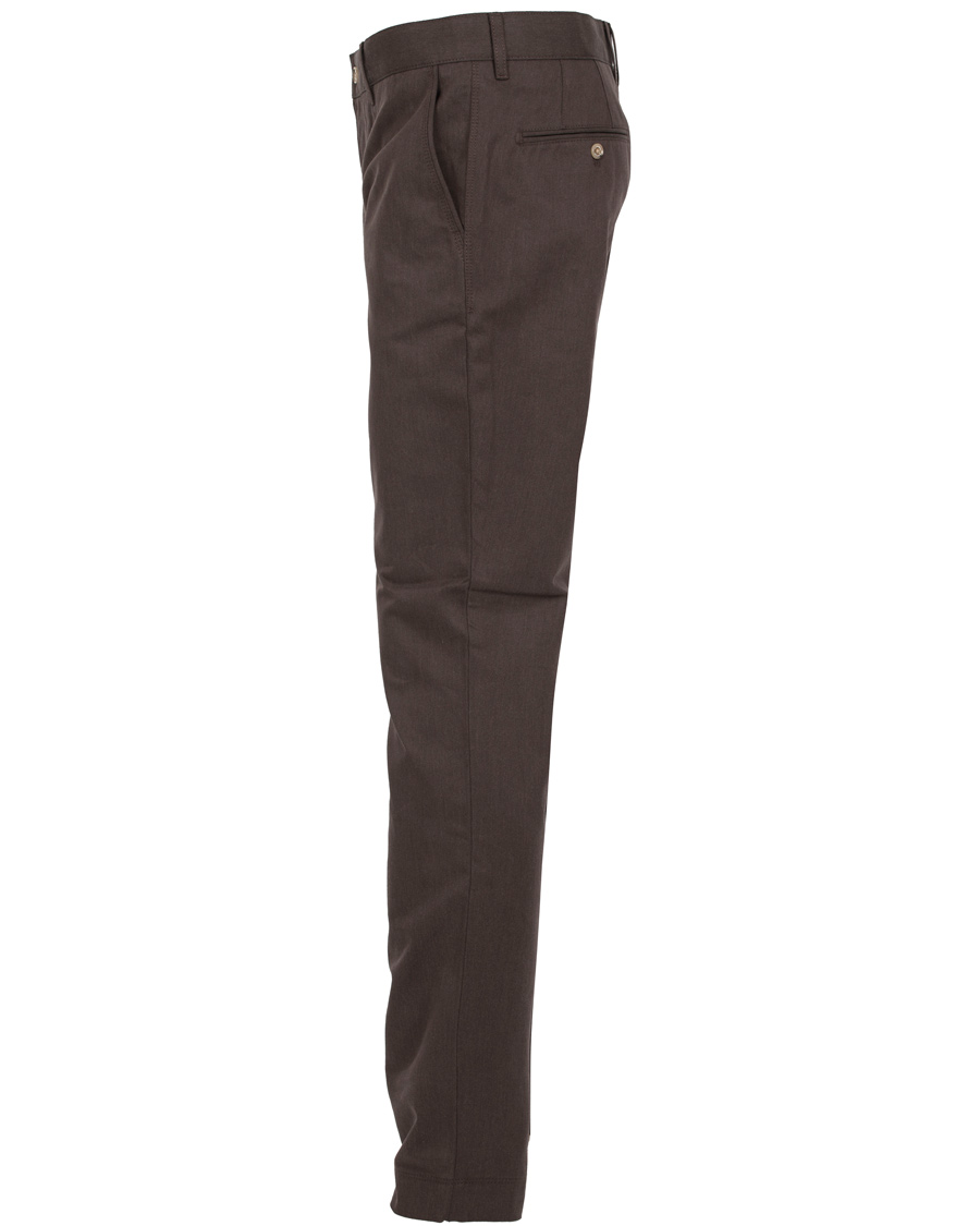 Homme | Pantalons | J.Lindeberg | Chaze Flannel Twill Chino Dirt Brown