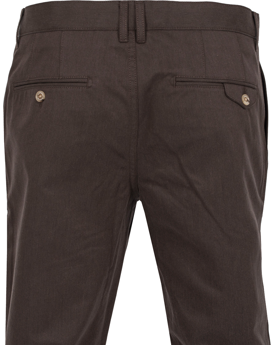 Homme | Pantalons | J.Lindeberg | Chaze Flannel Twill Chino Dirt Brown