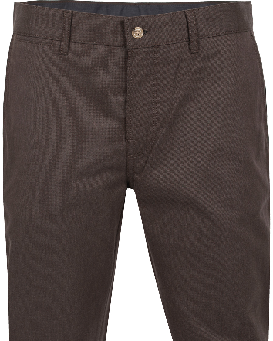 Homme | Pantalons | J.Lindeberg | Chaze Flannel Twill Chino Dirt Brown