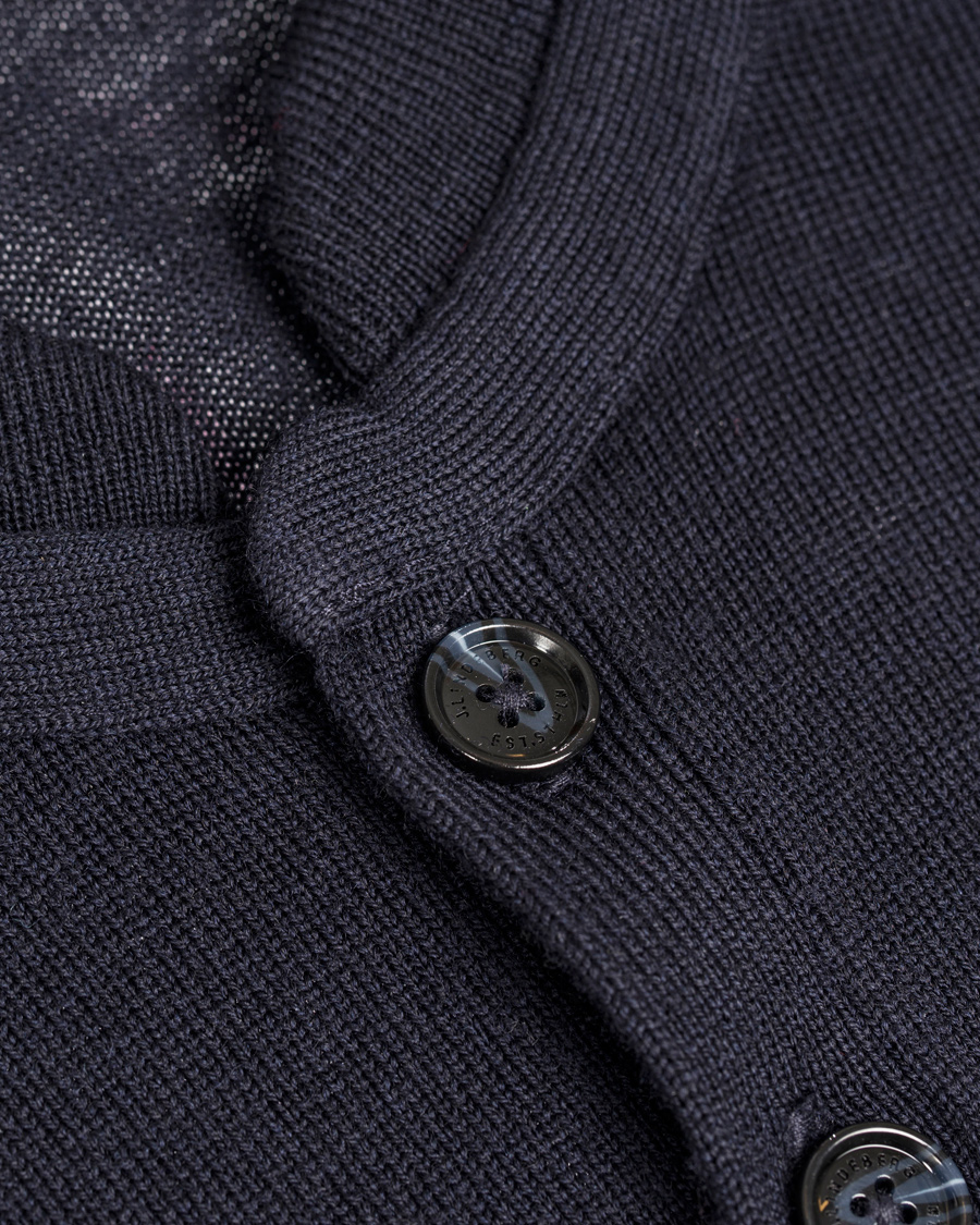 Homme | Pulls Et Tricots | J.Lindeberg | Henri Merino Button Pullover Dark Navy