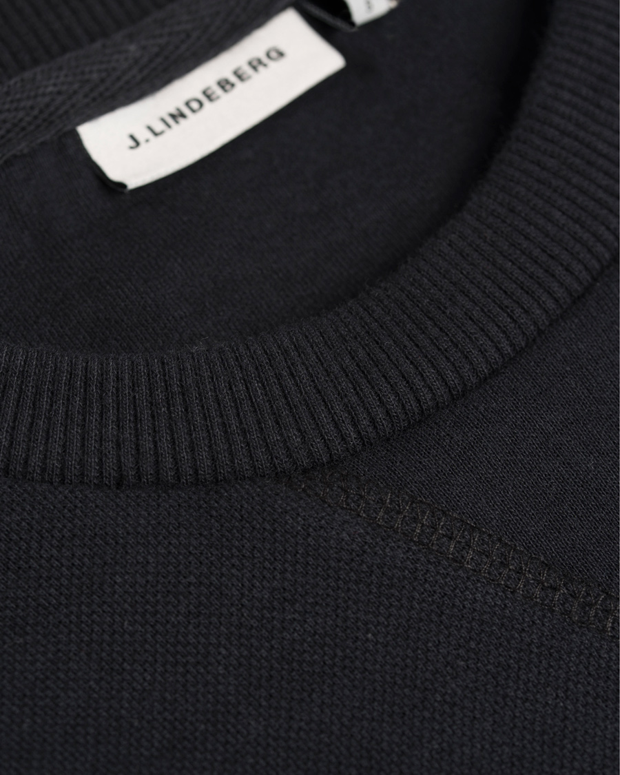 Homme | Pulls Et Tricots | J.Lindeberg | Chad Pique Sweat Black