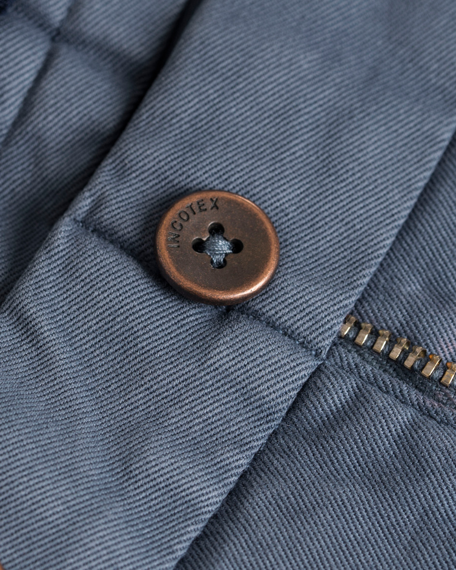 Homme | Pantalons | Incotex | Slim Fit Comfort Chino Blue