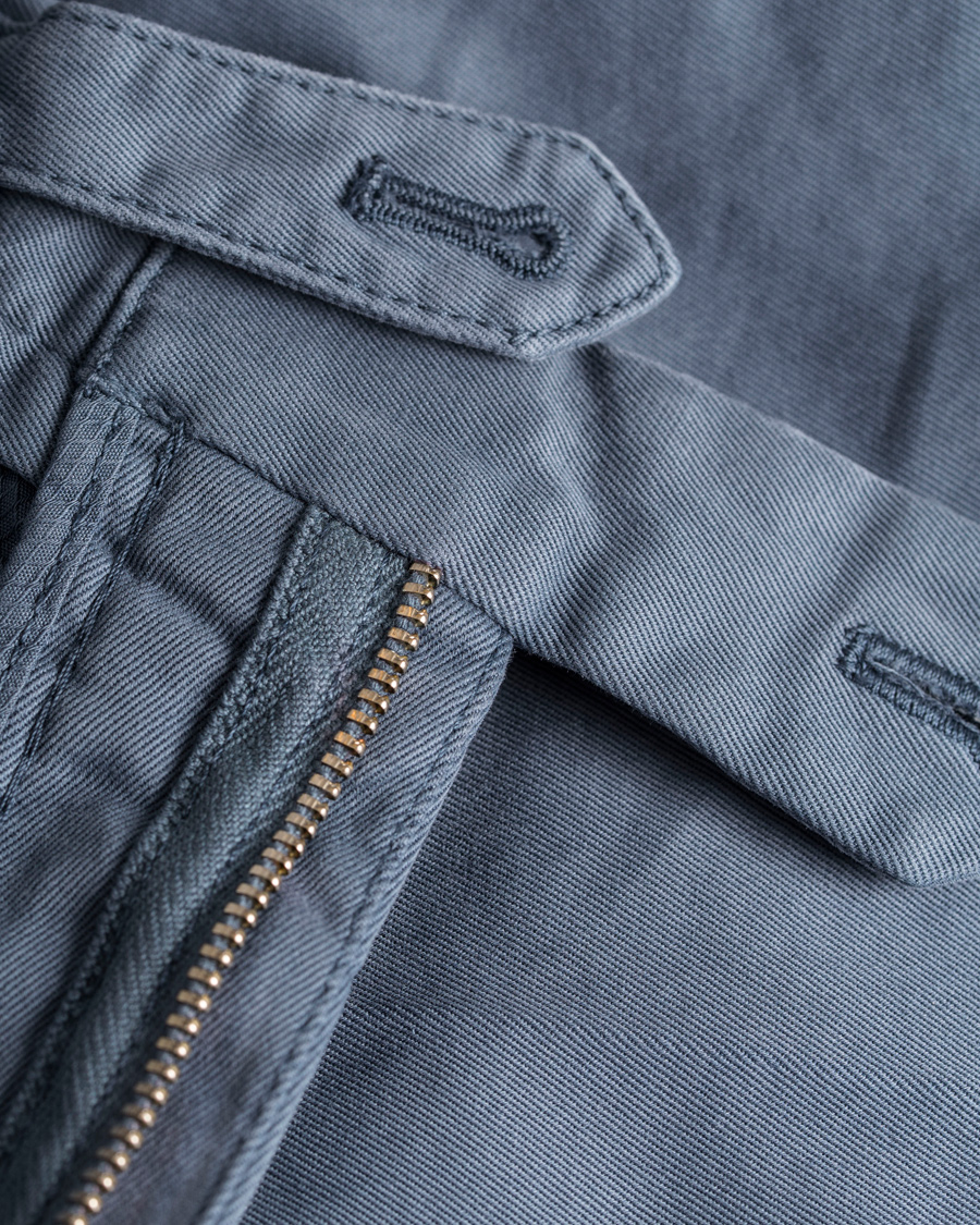 Homme | Pantalons | Incotex | Slim Fit Comfort Chino Blue