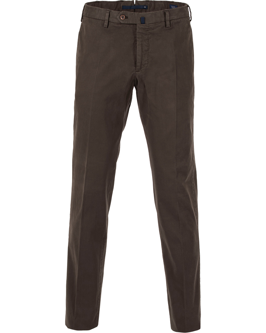 Homme | Pantalons | Incotex | Slim Fit Comfort Chino Brown