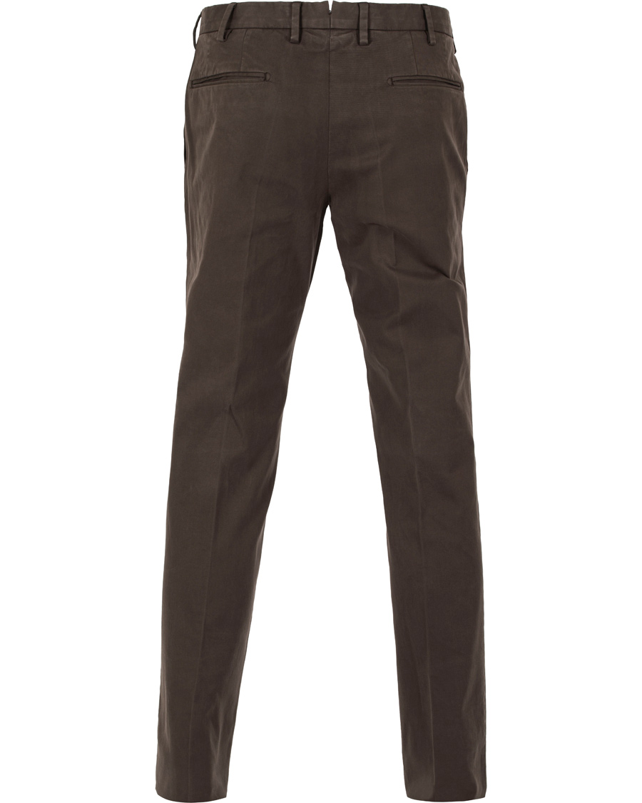 Homme | Pantalons | Incotex | Slim Fit Comfort Chino Brown