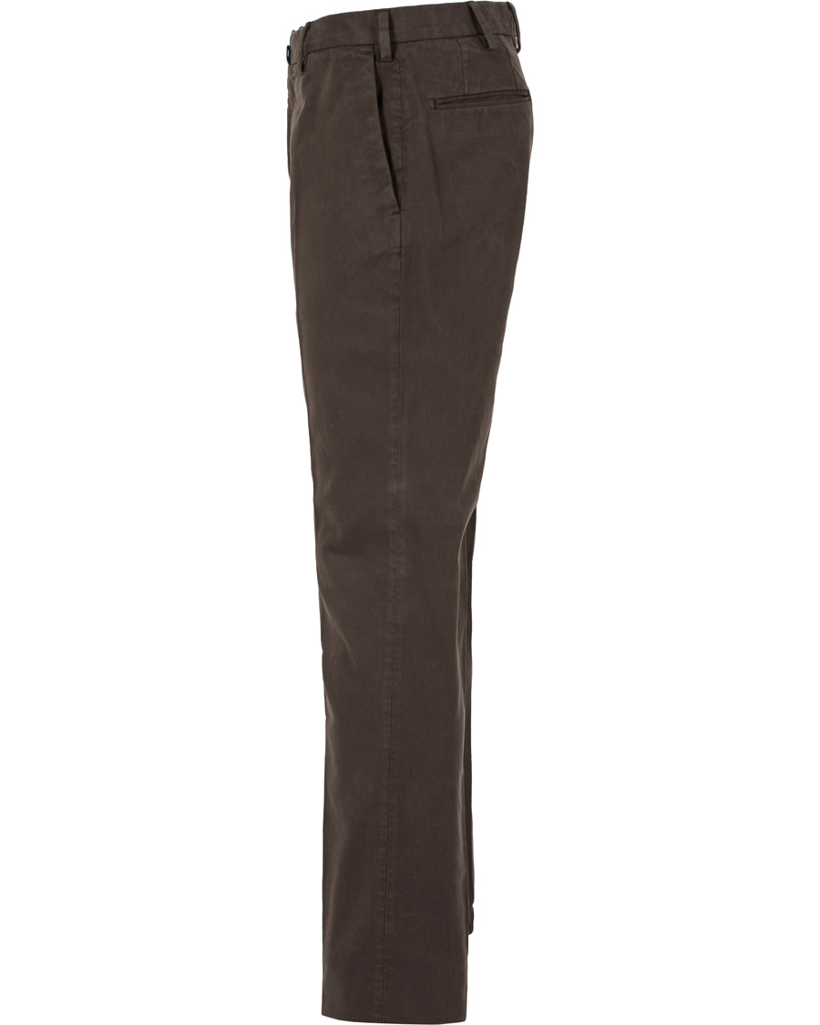 Homme | Pantalons | Incotex | Slim Fit Comfort Chino Brown