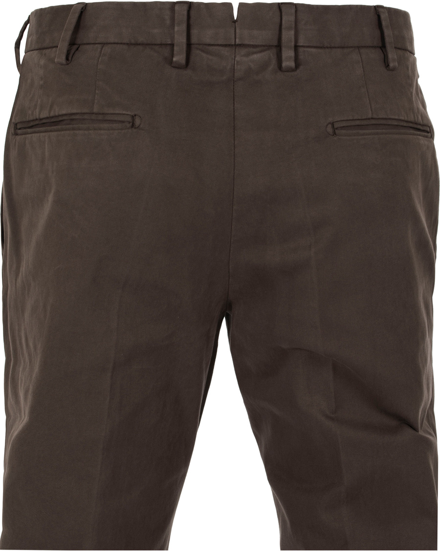 Homme | Pantalons | Incotex | Slim Fit Comfort Chino Brown