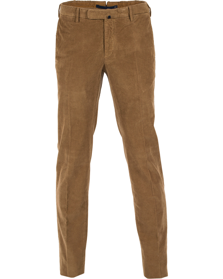 Heren | Broeken | Incotex | Garment Dyed Corduroy Trousers Light Brown